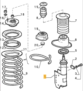 60589746 Alfa Romeo 164 2.0 TS & 3.0 6V & 2.5 TB/DS Front Damper