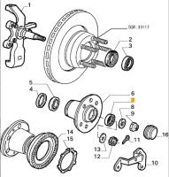 60523333 Alfa Romeo 75/RZ/SZ & Alfetta/Giulietta 116 Radlager Nabe vorne