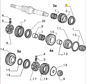 7796958 / 60810880 Alfa Romeo 155 & 164 Super Synchronring Getriebe