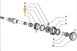 7639268 / 60800499 Alfa Romeo 155 2.5 6V & 164 Synchronring