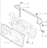 60682416 Alfa Romeo GT 937 Seal Gasket Front Door Glass Window LH