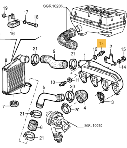 60540915 Alfa Romeo 75 & 164 Pressure Switch Inhaust Manifold