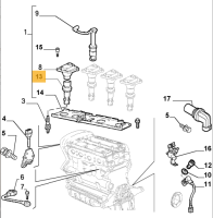 71713719 Alfa Romeo 145/6 & 147 & 156 & 166 Zündkerzenstecker