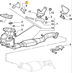55190634 / 51893027 Alfa Romeo 147 & 156 Exhaust Holder