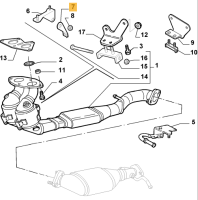 55190634 / 51893027 Alfa Romeo 147 & 156 Exhaust Holder