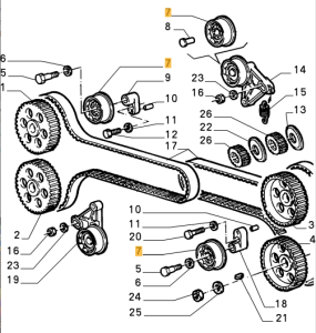 60504226 Alfa Romeo 33 & 145/6 Tension Roller