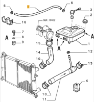 60528959 / 60590088 Alfa Romeo 155 Schlauch Kühler