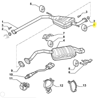83324011 / 60655991 Alfa Romeo & Fiat & Lancia Rubber Buffer Exhaust