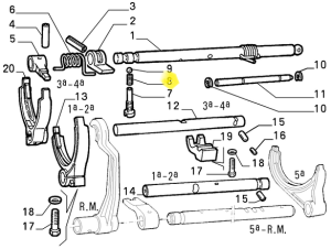 60617607 Alfa Romeo 145/6 & 33 Feder Getriebe