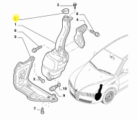 71740943 Alfa Romeo 159 Brera Spider 939/Spider 916/Giulietta 940 & Fiat & Lancia Schraubdeckel Scheibenwischwasser