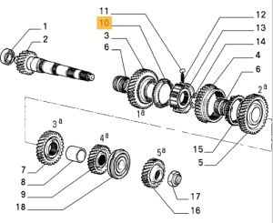 60806194 / 7629336 Alfa Romeo 145/6 / 155 / 156 1.6-2.0 T.S. & Fiat & Lancia Synchronizer 1. Gear