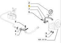 60813363 / 7569593 Alfa Romeo GTV Spider 916 & Lancia Delta Bremsschlauch hinten