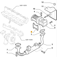 55225287 Alfa Romeo 147/159 Brera Spider 939/166/GT 937 & Fiat & Lancia Seal Gasket AGR-Valve