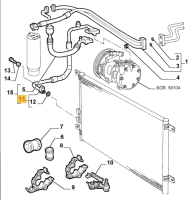 60631308 / 60666981 Alfa Romeo 156 Klimaleitung