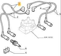 60581805 Alfa Romeo 33 1.5/1.7 8V Zündkabel Zylinder 1