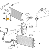 71737165 Alfa Romeo 147/156/166/GT 937 & Lancia Lybra Dryer Catridge Air Conditioning