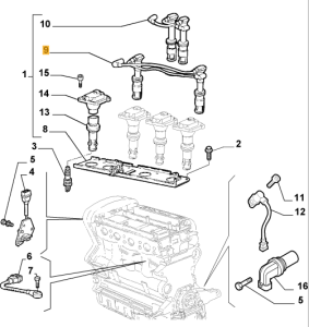 71736278 Alfa Romeo & Fiat & Lancia Zündkerze