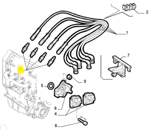 46463801 Fiat & Lancia Ignition Plug