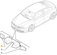 60683336 Alfa Romeo GT 937 Absorber Stoßstange vorne rechts