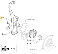 50703091 Alfa Romeo 159 939 (2005-08) Schraube Radnabe