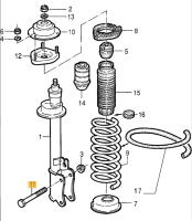 60561618 Alfa Romeo 164 & Fiat Croma & Lancia Thema Screw Rear Damper