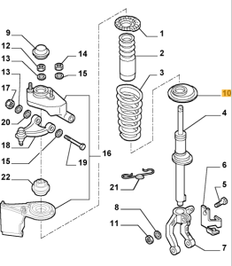 46746068 Alfa Romeo 147 & 156 & GT 937 Rubber Bush Front Damper