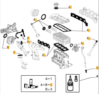 71713632 Alfa Romeo Twin Spark Dichtsatz Ventildeckel
