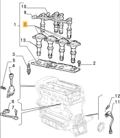 7793212 Alfa Romeo 145/6 & 155 & 156 & GTV Spider 916 Ignition Coil