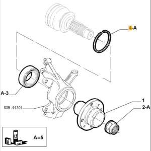 7669120 Alfa Romeo & Fiat & Lancia Spacer Ring Wheel Bearing