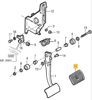 60511907 Alfa Romeo 164 & 166 Brake Pedal Pad
