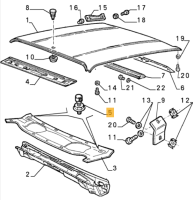 96502680 Alfa Romeo GTV Spider 916 & 33 Bonnet Stop (Price for One)