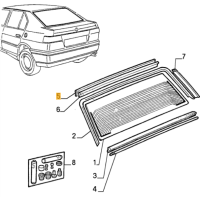 60525888 Alfa Romeo 33 (90-94) Dichtung Heckfenster oben