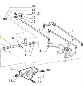 7639839 Alfa Romeo & Fiat & Lancia Husk Shell Gearshift