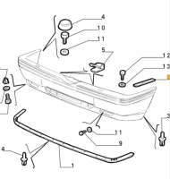 60576422 Alfa Romeo 164 Seal Gasket Front Bumper