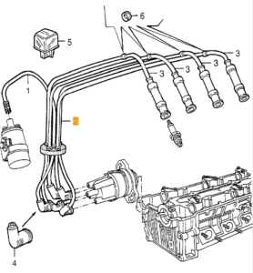 60534746 Alfa Romeo 75 Cable Set Motor Ignition