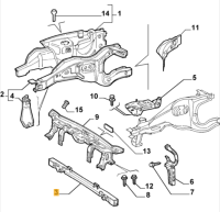 60693960 Alfa Romeo 147 & GT 937 Front Traverse