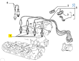 5894587 Fiat & Lancia Ignition Plug