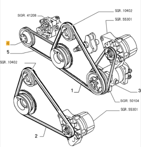 60579401 Alfa Romeo 164 2.0 & 3.0 V6 Riemenscheibe