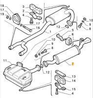 60547567 Alfa Romeo 155 Turbo 2.0 TB/BZ Axle Back Exhaust