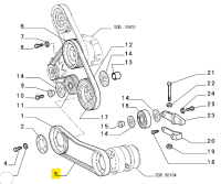 71739621 Fiat Punto V.Rib Belt L=942