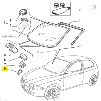96300191 Alfa Romeo 147/156/164/GT 937 & Lancia Klipp Wind Screen/Rear Window