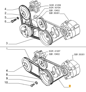 60805193 Alfa Romeo 164 Turbo 2.0 4 Zylinder Belt Alternator