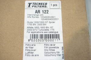 105480802601 / 60714305 Alfa Romeo 105/115 & 116 Serie Luftfilter rund (AR 122 Tecneco)
