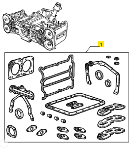60755077 / 60777795 Alfa Romeo 145/146 & 33 IE 1.7 16V Engine Seal Gasket Set