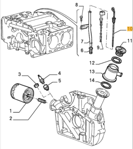 60559306 / 60584482 Alfa Romeo 33 (907) 1.7 16V IE Ölmessstab
