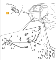 60582600 / 60544070 Alfa Romeo 33 (90-94) Türgriff hinten außen