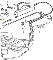 60523903 / 126825 Alfa Romeo 33 Bracket Fuel Pipe (Price for One)
