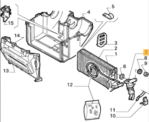 60742933 / 16218800590000 Alfa Romeo 75 & RZ/SZ & 90 Heizungsregulierventil