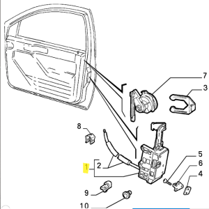 60539523 / 60612678 Alfa Romeo 155 Schloss Tür vorne links