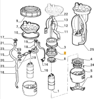 82393600 Alfa Romeo 164 2.0 V6/155 & Fiat & Lancia Dichtung Kraftstoffpumpe